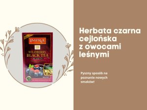 Herbata czarna liściasta owoce leśne wild berry sypana mieszanka z owocami z sri lanki impra 100g 3