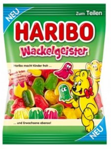 Haribo żelki owocowe duszki wackelgeister niemieckie 160g 1