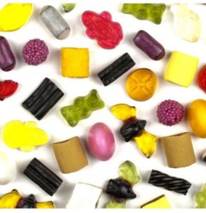 Haribo mini color-rado owocowe anyżowe czarne żelki mini kształty 160g 3