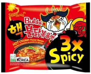 Zupka buldak 3x spicy kurczak ramen samyang najostrzejsza koreańska zupka 140g 1