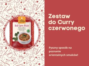 Zestaw do curry czerwone red kit mieszanka przypraw mleczko kokosowe gotowa porcja 77g 3