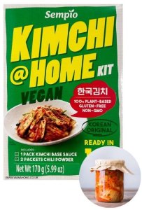 Kimchi Home Kit Vegan zestaw do szybkiego zrobienia kimchi po koreańsku gotowe przyprawy sos + przepis 1