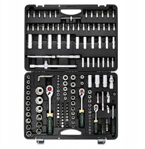 Zestaw narzędzi 179el. 1/4" 3/8" 1/2" (6-kątnych) 2