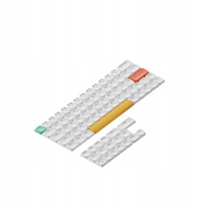 Nuphy - nSA Shine-through ABS Keycaps - Nasadki do klawiatury niskoprofilowej Air 60 V2 Białe 1