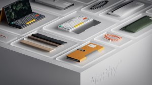 Nuphy Nuphy - NuFolio V3 do Air75 V2 - Pokrowiec na klawiaturę i stojak 2w1 Lustrous Gray 4