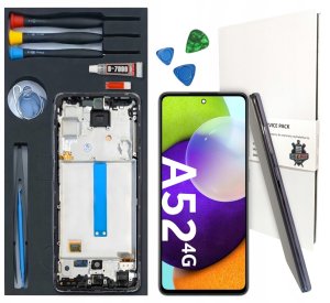 WYŚWIETLACZ LCD DO SAMSUNG GALAXY A52 4G INCELL RAMKA CZARNA ZESTAW WYMIANA 1