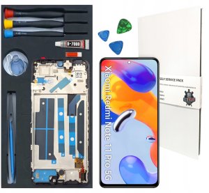 WYŚWIETLACZ LCD DO XIAOMI REDMI NOTE 11 PRO 5G ORYGINAŁ RAMKA ZESTAW 1