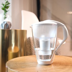 Dafi Szklany dzbanek CRYSTAL SET biały 8xClassic 2