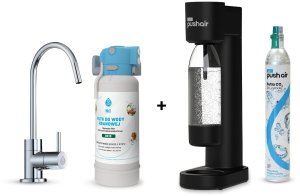 PushAir saturator nabój butelka + Flow Comfort DC10 bateria Alto Chrom 2