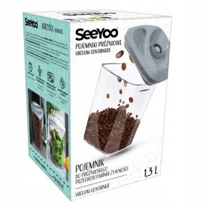 Pojemnik próżniowy na żywność SeeYoo 1,3 l czarny 13