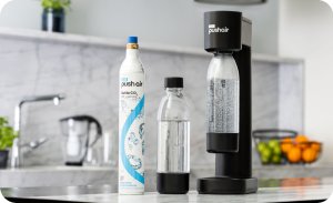 Saturator Dafi PushAir + butelka + gaz Czarny 3