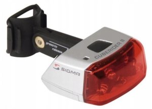 Tylna diodowa lampa rowerowa Sigma Cuberider II srebrna 1