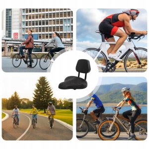 Siodełko Rowerowe Z Oparciem Wygodne Ergonomiczne Wodoodporne Siodło 12