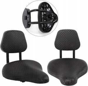 Siodełko Rowerowe Z Oparciem Wygodne Ergonomiczne Wodoodporne Siodło 7