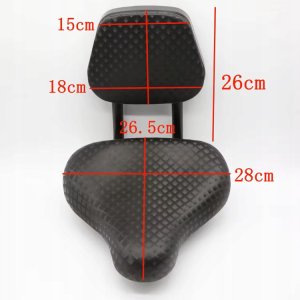 Siodełko Rowerowe Z Oparciem Wygodne Ergonomiczne Wodoodporne Siodło 10