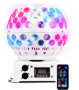 Obrotowa kula dyskotekowa LED MM-DB210 GalaxyBurst 1