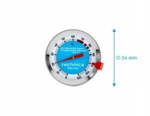 Termometr do mięsa od 0 do 120C | TECHNICA, Silver Line 3