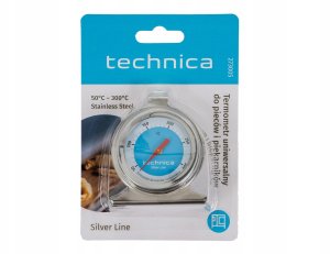 Termometr uniwersalny do pieców i piekarników od 50 do 300C | TECHNICA, Silver Line 5
