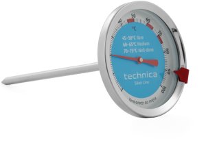Termometr do mięsa od 0 do 100C | TECHNICA, Silver Line 1