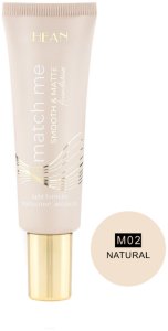 Hean Match Me Podkład wygładzająco matujący Smooth & Matte 25ml Natural (M02) 1