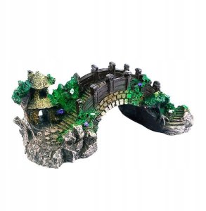 OZDOBA AKWARIOWA PIĘKNY Most do akwarium XXL 28cm 2