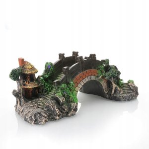 OZDOBA AKWARIOWA PIĘKNY Most do akwarium XXL 28cm 3