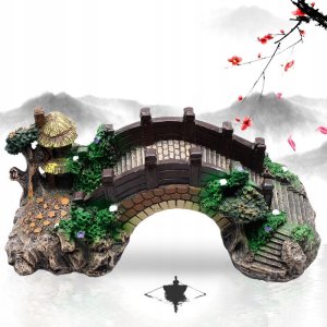 OZDOBA AKWARIOWA PIĘKNY Most do akwarium XXL 28cm 5