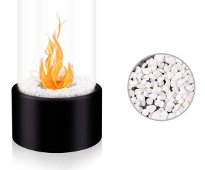 BIOKOMINEK Tarasowy BALKONOWY Ekologiczny BEZPIECZNY Okrągły SZKLANY XXL 6