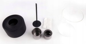 BIOKOMINEK Tarasowy BALKONOWY Ekologiczny BEZPIECZNY Okrągły SZKLANY XXL 9