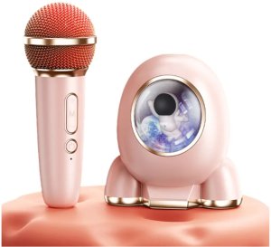 Bezprzewodowy Zestaw do Karaoke Głośnik Bluetooth Mikrofon dla Dzieci RGB 1