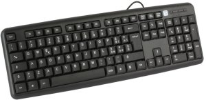 Klawiatura biurowa USB włoska 105 klawiszy czarna 3