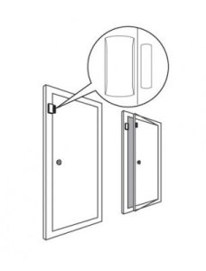 Czujnik otwarcia okna/drzwi, bezprzewodowy 2