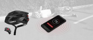 Kask szosowy Bluetooth 55-61cm LED/SOS/Intercom czarny 3