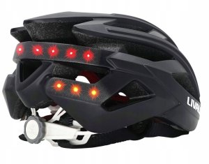 Kask szosowy Bluetooth 55-61cm LED/SOS/Intercom czarny 4