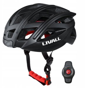 Kask szosowy Bluetooth 55-61cm LED/SOS/Intercom czarny 6