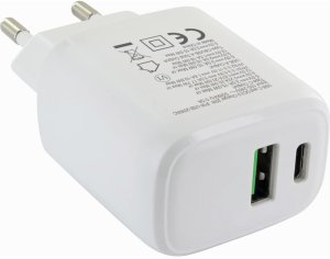 Ładowarka sieciowa USB-C PD 20W i USB-A QC 18W 9