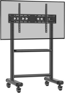 Techly Stojak Mobilny do Telewizora 60-86 Cali 68kg z Półką AV (ICA-TR533BK) 2