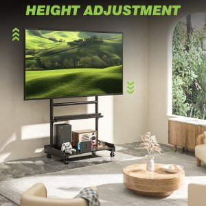 Techly Stojak Mobilny TV Techly Wózek do telewizora LED/LCD 50”-86” 2 Półki AV (ICA-TR701) 4