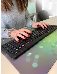 Klawiatura bezprzewodowa RF 2.4GHz USB chocolate 4