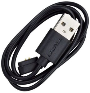 Kabel USB Livall USB-A - Magnetyczne 1 m Czarny (LIV_151820) 3