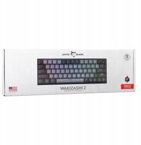 White Shark Wakizashi-2 grey-black US red switch 16