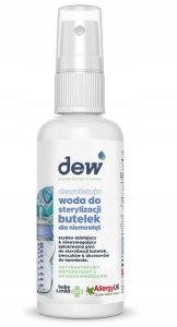 DEW, Dezynfekująca woda do sterylizacji butelek dla niemowląt, 65 ml 2