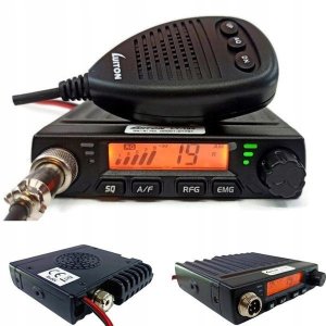 CB Radio LUITON LT-198 Mini ASQ 12V/24V z wtykiem do zapalniczki AM FM 1