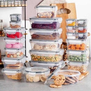 ZESTAW 24 POJEMNIKÓW NA ŻYWNOŚĆ Z POKRYWAMI I USZCZELKAMI 229159 2