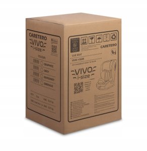 Fotelik samochodowy Caretero FOTELIK VIVO I-SIZE GREY (76-150) 7