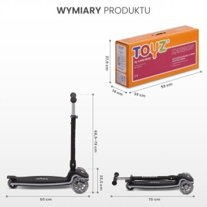 HULAJNOGA 3-KOŁOWA CARBON BLACK 9
