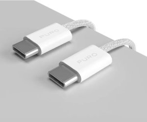 Kabel USB Puro USB-C - USB-C 1.5 m Biały (PUCCCFABK415MTWHI) 4