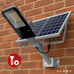 Lampa solarna Uliczna LED wodoodporna IP65 ścienna Alogy SolarBright 6000mAh do domu elewacyjna światło 11