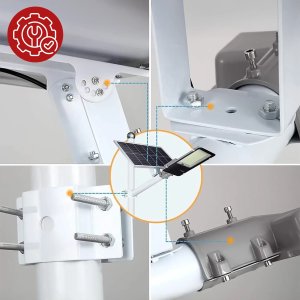 Lampa solarna Uliczna LED wodoodporna IP65 ścienna Alogy SolarBright 6000mAh do domu elewacyjna światło 7