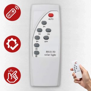 Lampa solarna Uliczna LED wodoodporna IP65 ścienna Alogy SolarBright 6000mAh do domu elewacyjna światło 8